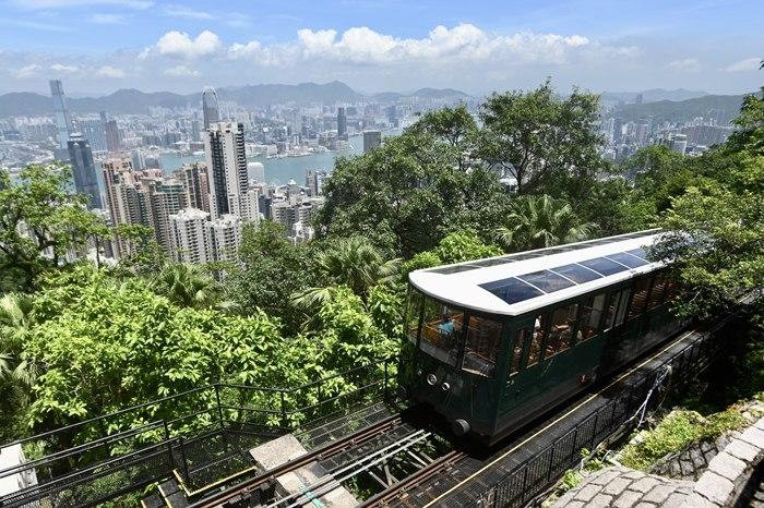 香港山頂纜車(chē)升級(jí)啟航